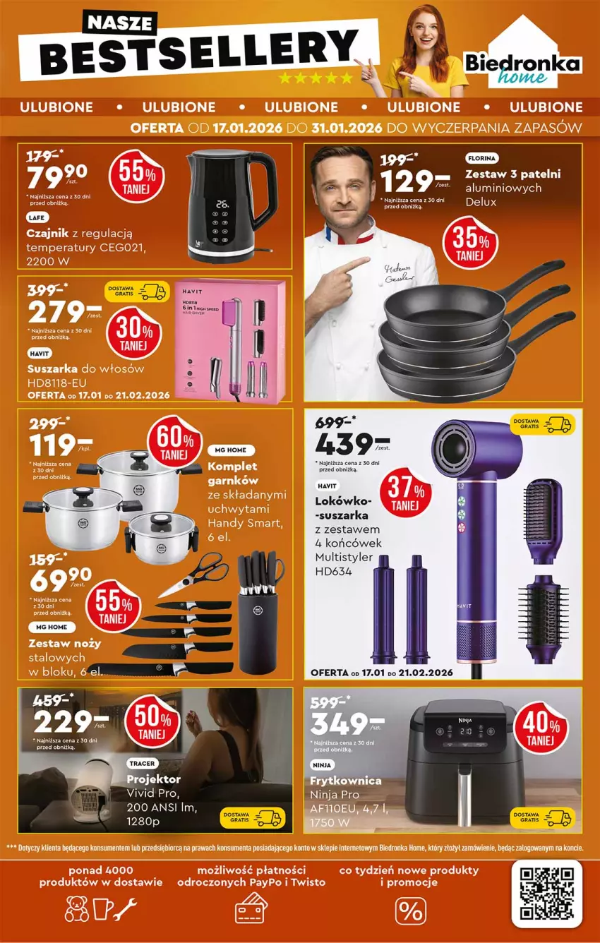 Gazetka promocyjna Biedronka - Okazje Tygodnia - ważna 17.01 do 31.01.2026 - strona 55 - produkty: Gra, Suszarka