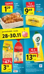 Gazetka promocyjna Intermarche - Gazetka Intermarche - Gazetka - ważna od 30.11 do 30.11.2022 - strona 39 - produkty: Makaron, Cif, Croissant, Mleczko, Herbata