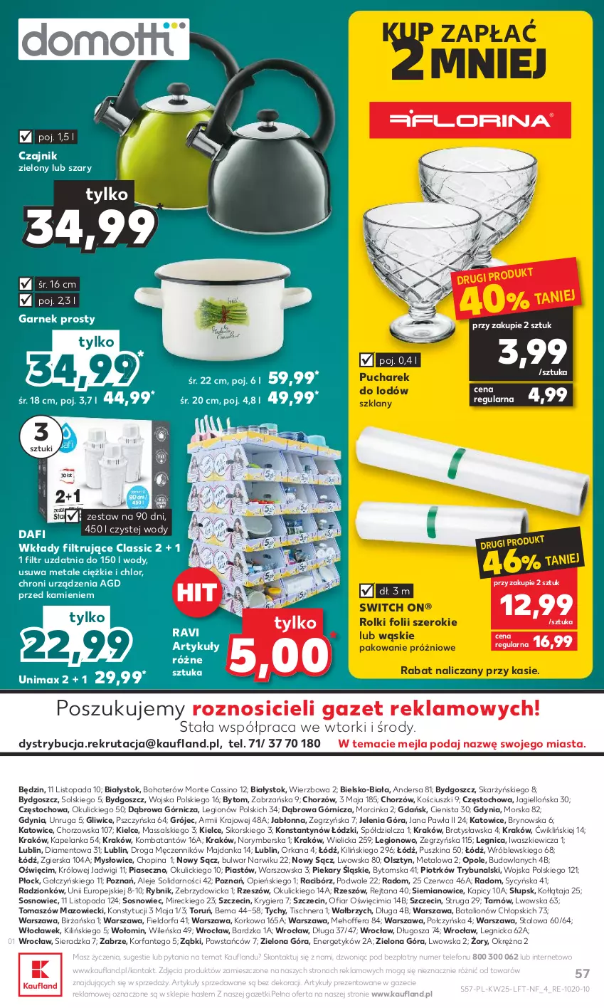 Gazetka promocyjna Kaufland - Gazetka tygodnia - ważna 22.06 do 28.06.2023 - strona 57 - produkty: Czajnik, Fa, Garnek, Inka, Lion, Monte, Orka, Piast, Rolki, Sos, Telefon, Top