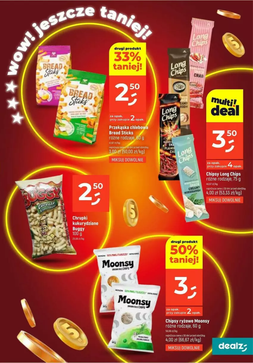 Gazetka promocyjna Dealz - ważna 02.01 do 08.01.2025 - strona 5 - produkty: Chipsy, Chleb, Por, Ryż