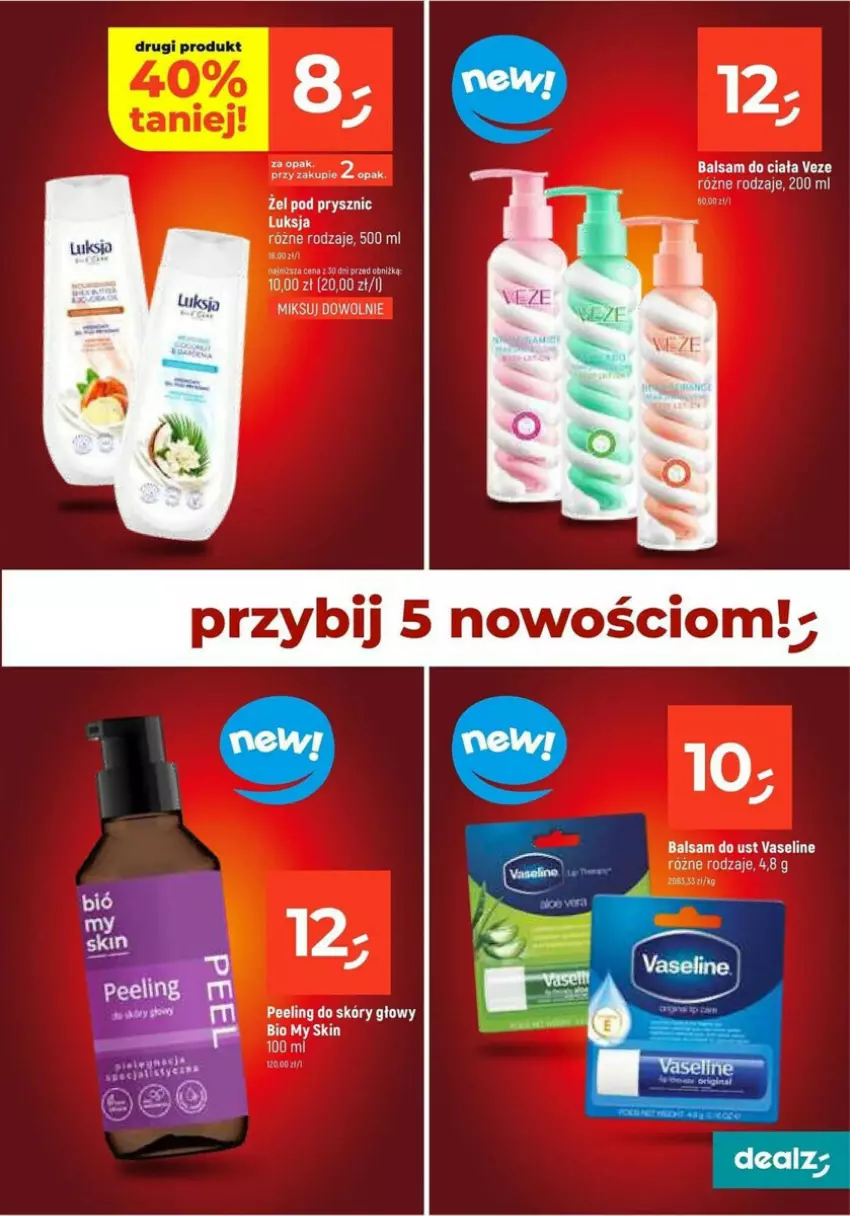 Gazetka promocyjna Dealz - ważna 02.01 do 08.01.2025 - strona 9 - produkty: Balsam do ciała, Balsam do ust, Luksja, Peeling