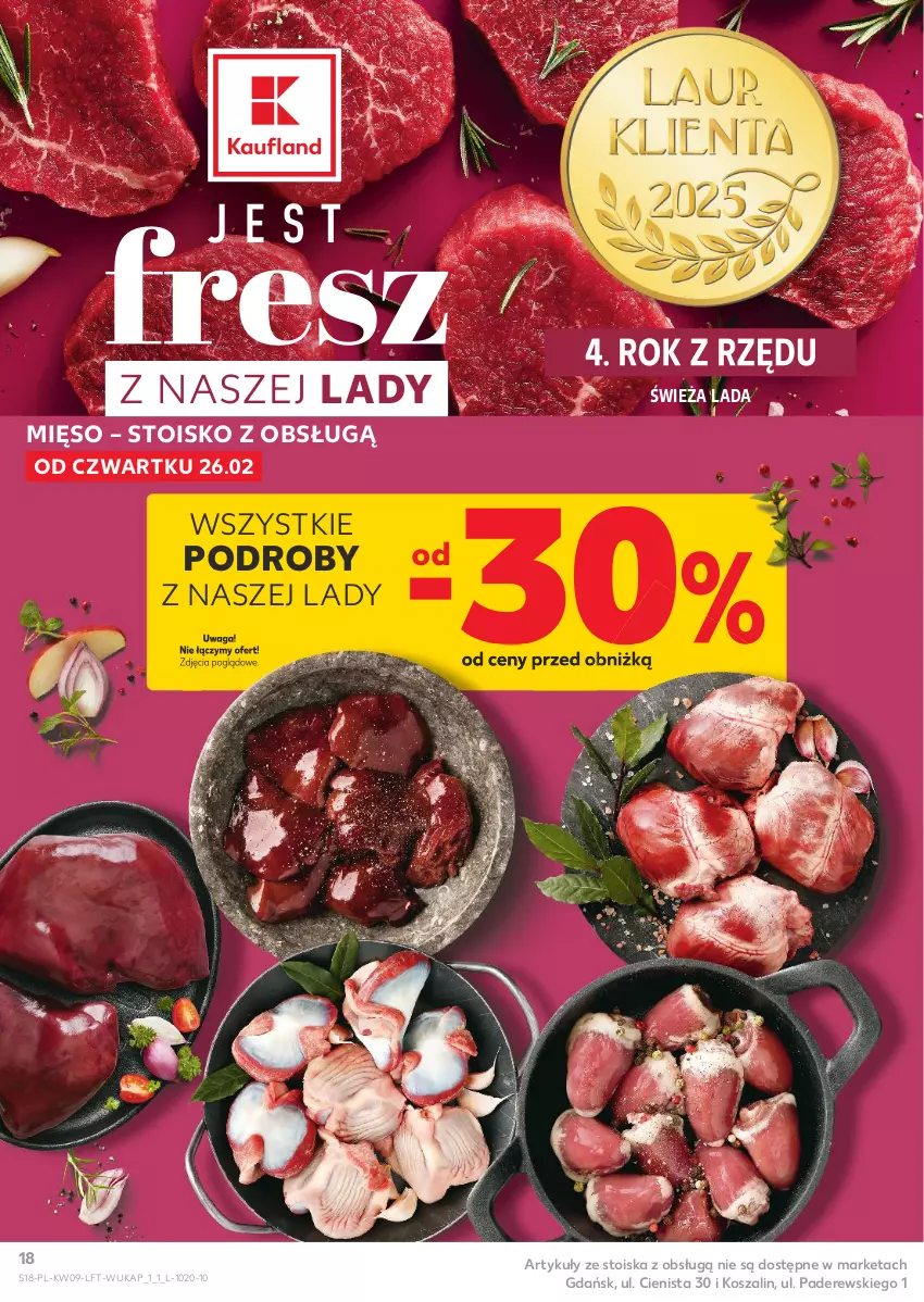 Gazetka promocyjna Kaufland - Gazetka tygodnia - ważna 26.02 do 04.03.2026 - strona 18 - produkty: Kosz, Mięso, Szal, Waga