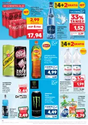 Gazetka promocyjna Kaufland - Gazetka tygodnia - Gazetka - ważna od 04.03 do 04.03.2026 - strona 40 - produkty: Sok, Por, Mus, Gra, Ice tea, O nas, Coca-Cola, Napoje, Schweppes, Lipton, Napój izotoniczny, Muszynianka, Napój gazowany, Tymbark, Woda mineralna, Napój niegazowany, Woda, Napój, Cisowianka