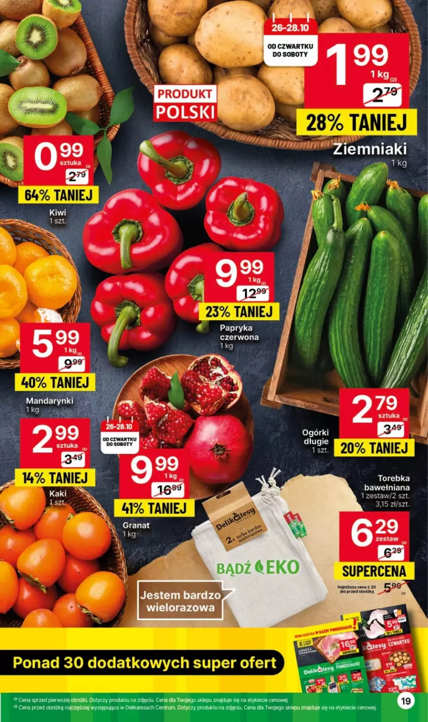 Gazetka promocyjna Delikatesy Centrum - Gazetka DC42 czw-sr - ważna 26.10 do 01.11.2023 - strona 19 - produkty: Kaki, Rum