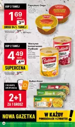 Gazetka promocyjna Delikatesy Centrum - Gazetka DC42 czw-sr - Gazetka - ważna od 01.11 do 01.11.2023 - strona 24 - produkty: Warzywa, Sos, Ser, Paprykarz, Papryka, Bulion, Dega, Lion, Fasola, Pudliszki, Kukurydza, Knorr, Fa