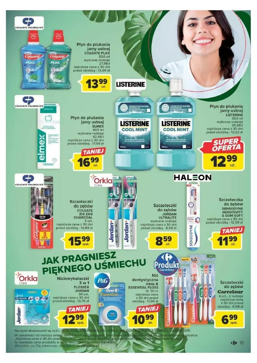 Gazetka promocyjna Carrefour - ważna 12.09 do 23.09.2023 - strona 7 - produkty: Colgate, LG, Listerine, Płyn do płukania, Płyn do płukania jamy ustnej, Ser, Szczoteczka, Szczoteczka do zębów