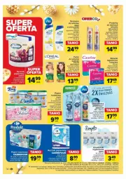 Gazetka promocyjna Carrefour - Gazetka - ważna od 24.03 do 24.03.2024 - strona 28 - produkty: Rum, Pur, Wellaflex, Papier, Velvet, Wella, Ręcznik, Chusteczki, Szampon, Carefree, Garnier, Wkładki, Fa