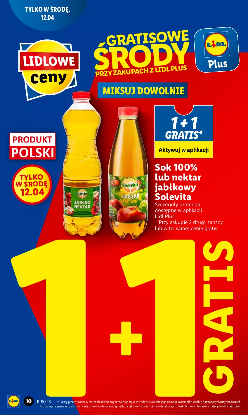 Gazetka promocyjna Lidl - GAZETKA - ważna 11.04 do 12.04.2023 - strona 10 - produkty: Gra, Nektar, Sok