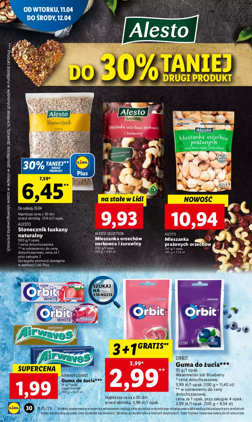 Gazetka promocyjna Lidl - GAZETKA - ważna 11.04 do 12.04.2023 - strona 34 - produkty: Gra, Guma do żucia, Melon, Orbit