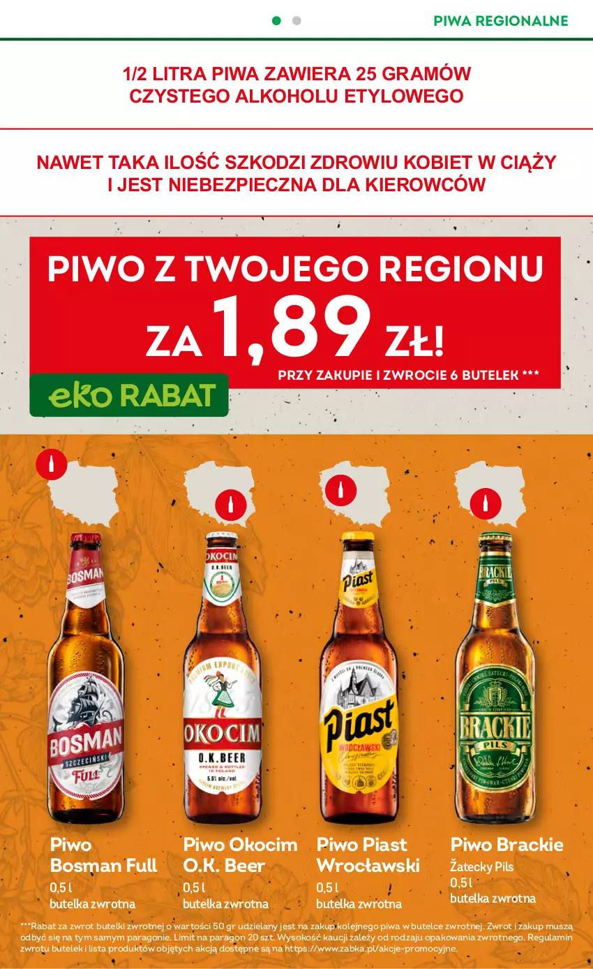 Gazetka promocyjna Żabka - ważna 26.04 do 09.05.2023 - strona 12 - produkty: Gra, Koc, Mus, Okocim, Olej, Piast, Piec, Piwa, Piwo, Sok