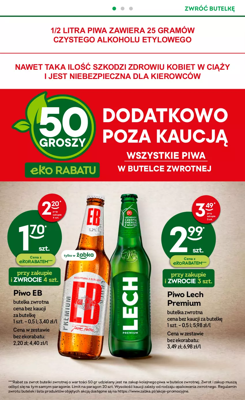 Gazetka promocyjna Żabka - ważna 26.04 do 09.05.2023 - strona 14 - produkty: Gra, Lech Premium, Mus, Olej, Piec, Piwa, Piwo, Sok