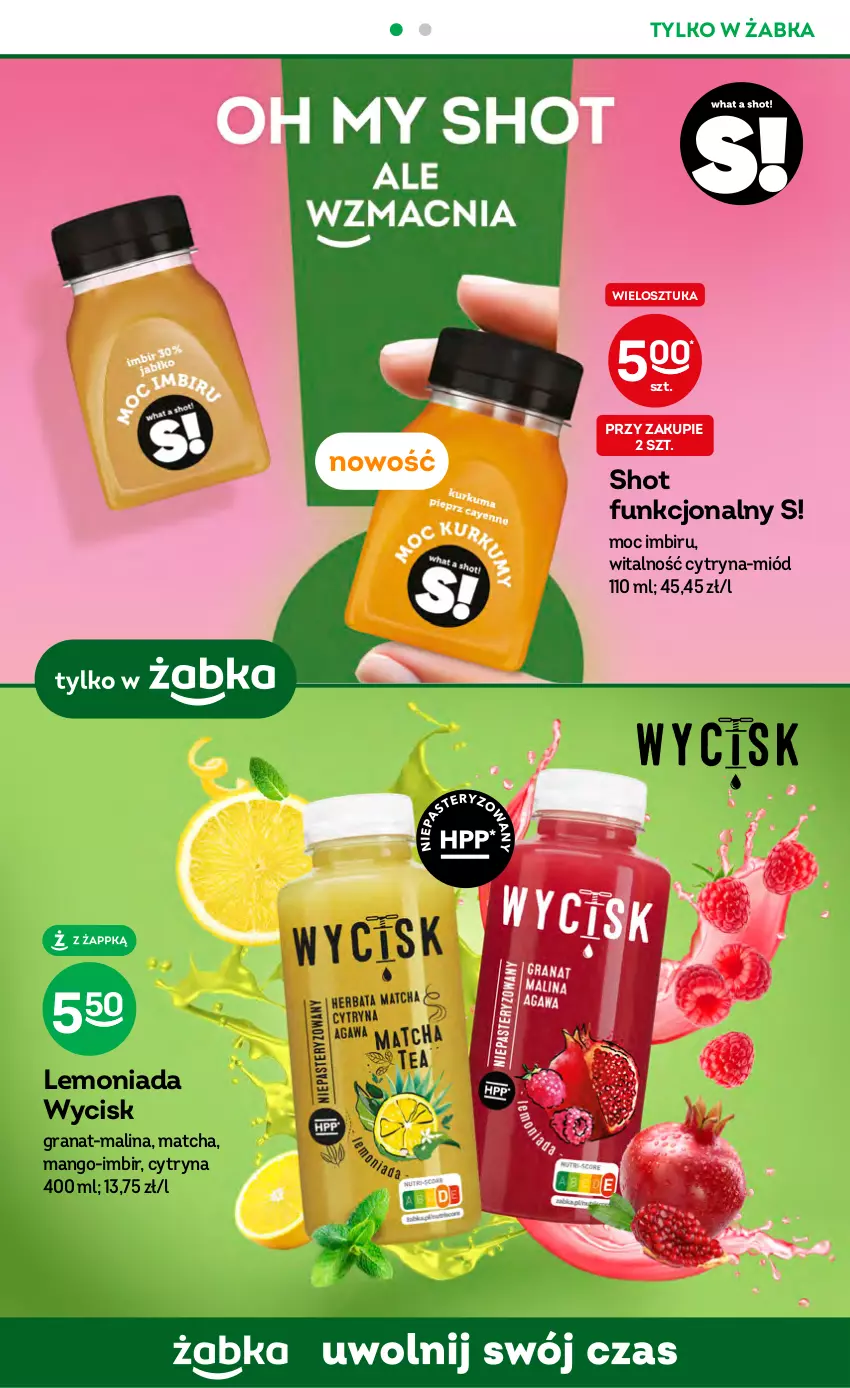 Gazetka promocyjna Żabka - ważna 26.04 do 09.05.2023 - strona 50 - produkty: Gra, Granat, Imbir, Lemoniada, Mango, Miód