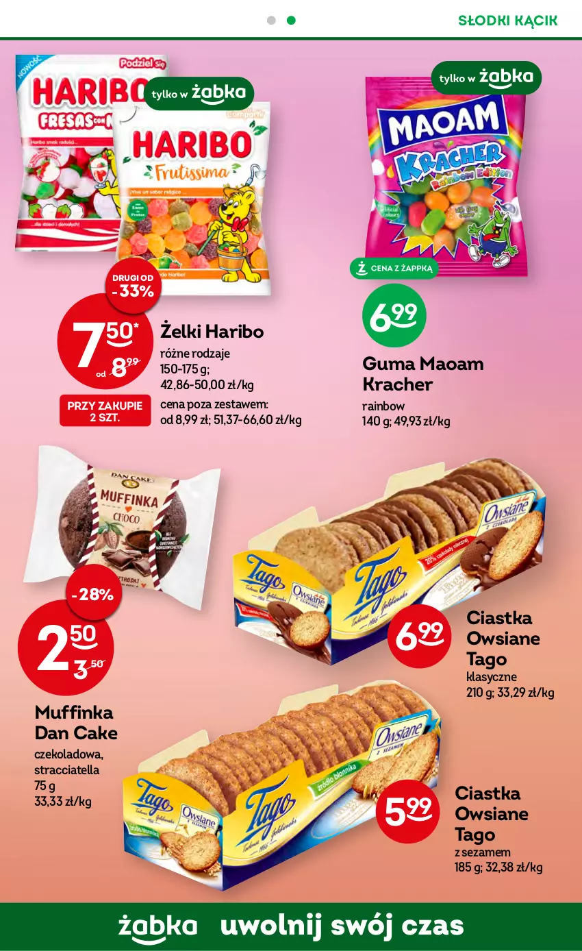 Gazetka promocyjna Żabka - ważna 26.04 do 09.05.2023 - strona 53 - produkty: Ciastka, Dan Cake, Haribo, Inka, Sezam, Tago