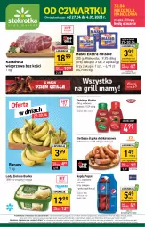 Gazetka promocyjna Stokrotka - Supermarket - Gazetka - ważna od 04.05 do 04.05.2023 - strona 1 - produkty: Ketchup, Banany, Warzywa, Karkówka wieprzowa, Mlekovita, Lody, Pepsi, Zielona Budka, Kotlin, Owoce, Masło, Napój, Kiełbasa, Mięso, Mleko, Kiełbasa śląska
