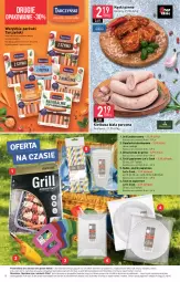 Gazetka promocyjna Stokrotka - Supermarket - Gazetka - ważna od 04.05 do 04.05.2023 - strona 8 - produkty: Kurczak, Teleskop, Warzywa, Gry, Papier, Kęski piwne, Parówki, Zapalarka, Tarczyński, Talerz, Parówki z piersi kurczaka, Morliny, Owoce, Kiełbasa biała, Grill, Kiełbasa, Mięso