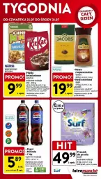 Gazetka promocyjna Intermarche - Gazetka - ważna od 31.07 do 31.07.2024 - strona 23 - produkty: Kit Kat, Cheerios, 7up, Surf, Mirinda, Kawa mielona, Kawa, Velvet, Danio, Cini Minis, Jacobs, Fa