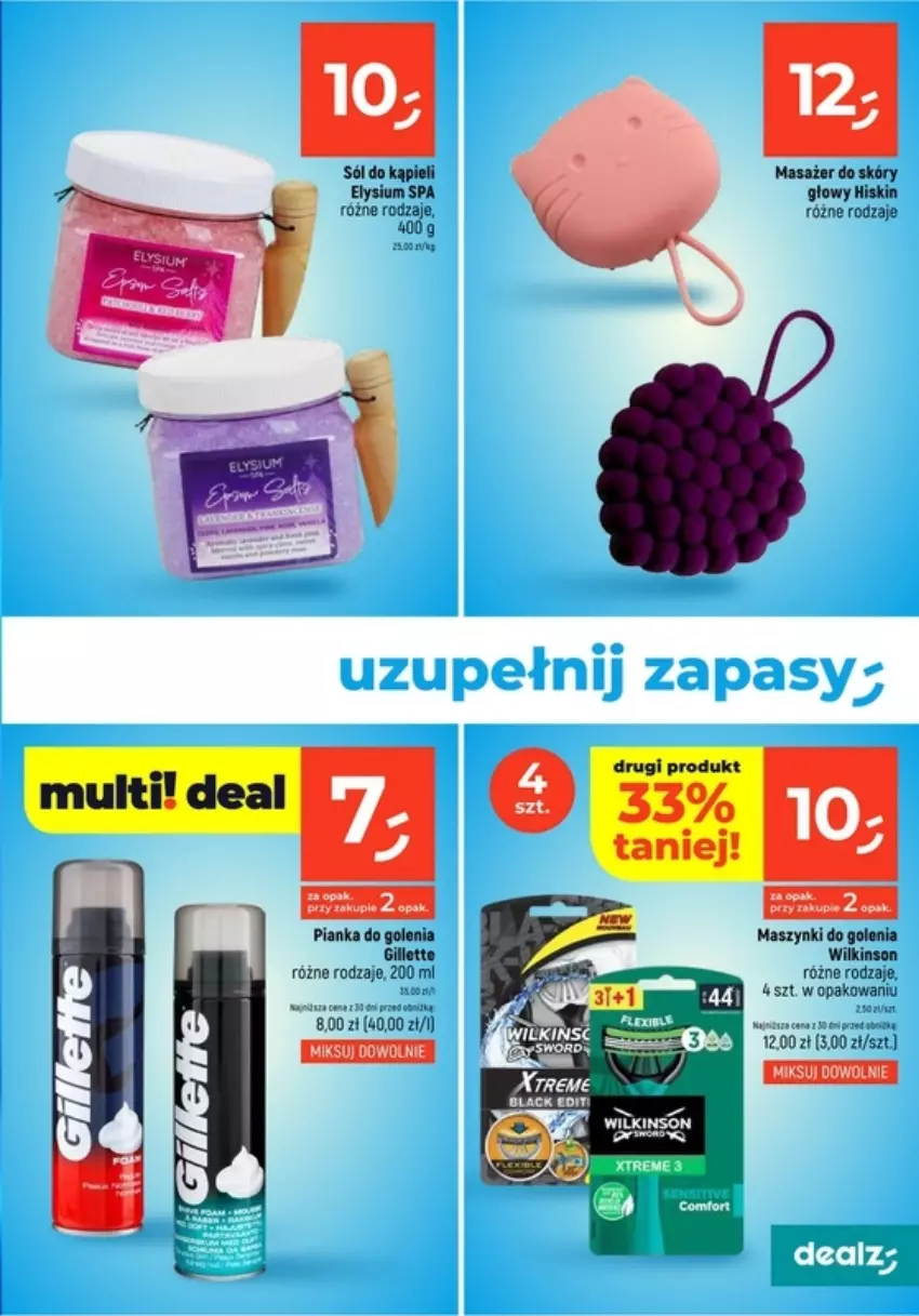 Gazetka promocyjna Dealz - ważna 30.10 do 06.11.2024 - strona 11 - produkty: Fa, Gillette, Lack, Masażer, Sól, Sól do kąpieli