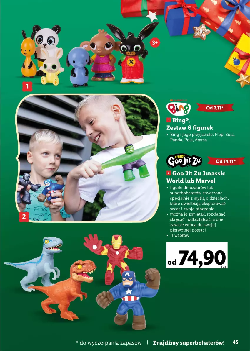 Gazetka promocyjna Lidl - KATALOG ZABAWKI - ważna 07.11.2022 do 06.01.2023 - strona 45 - produkty: Dinozaur, Dzieci, Jurassic World, Panda