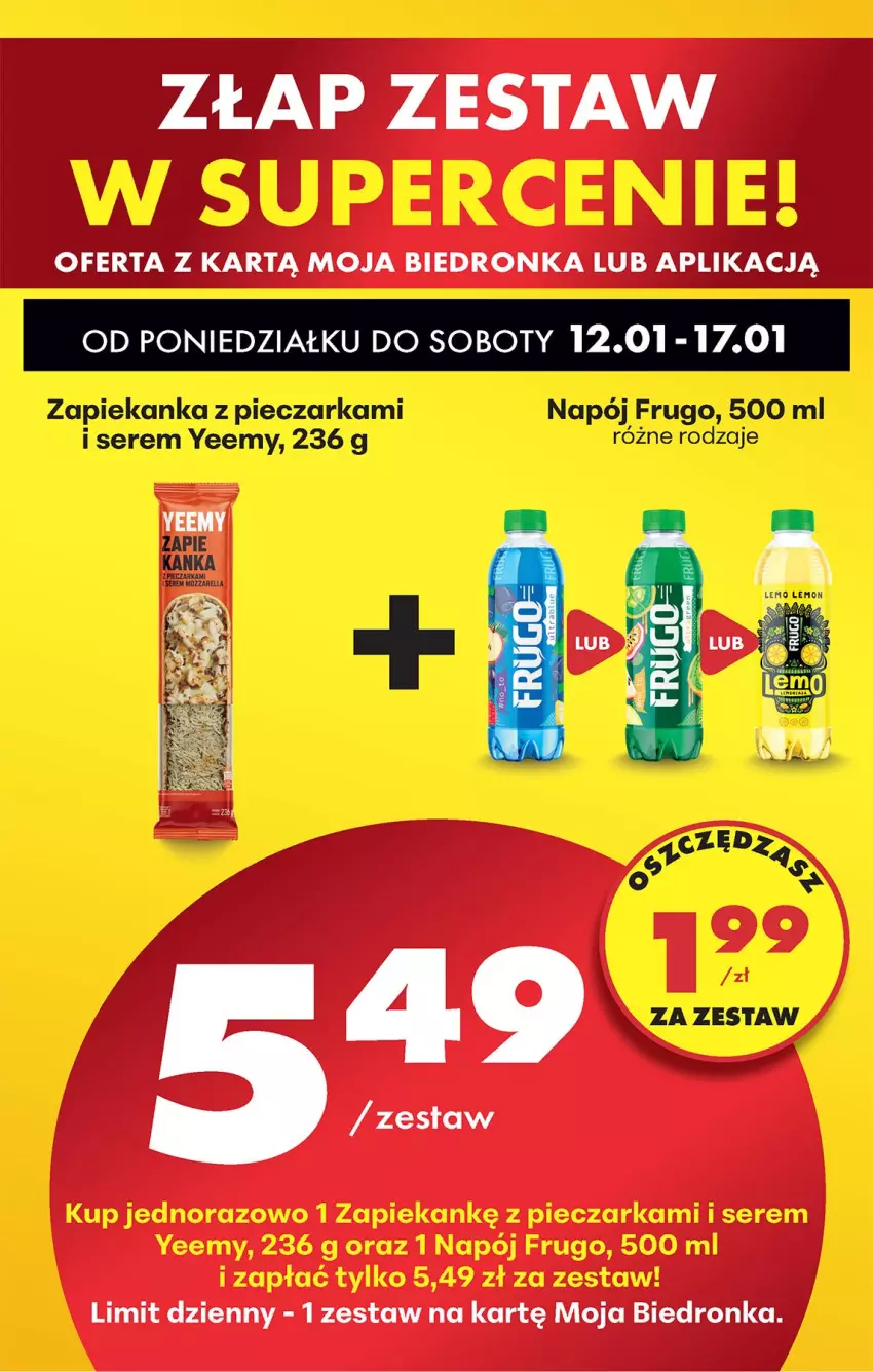 Gazetka promocyjna Biedronka - Gazetka - ważna 12.01 do 19.01.2026 - strona 27 - produkty: Napój, Piec, Pieczarka, Ser, Zapiekanka