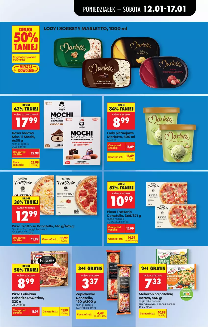Gazetka promocyjna Biedronka - Gazetka - ważna 12.01 do 19.01.2026 - strona 51 - produkty: Deser, Feliciana, Gin, Hortex, Lody, Maggi, Makaron, Penne, Pizza, Ser, Sos, Szpinak, Velvet, Zapiekanka