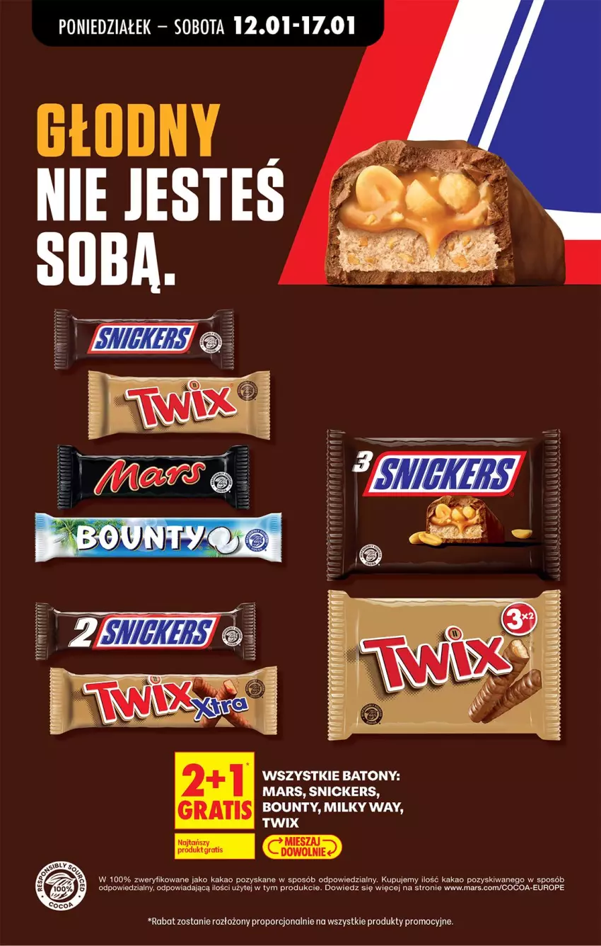 Gazetka promocyjna Biedronka - Gazetka - ważna 12.01 do 19.01.2026 - strona 54 - produkty: Fa, Gra, Kakao, Mars, Por, Snickers, Twix