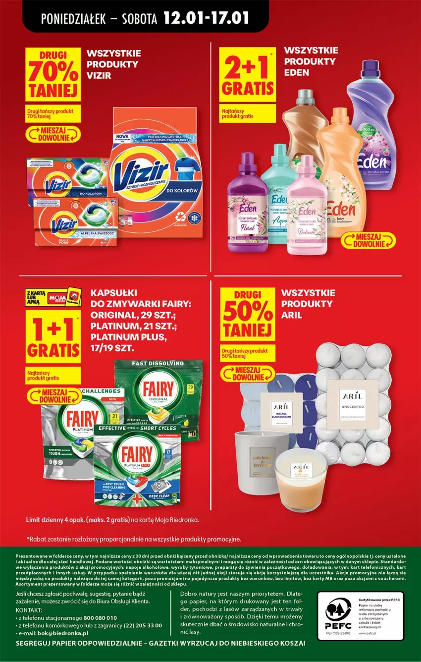 Gazetka promocyjna Biedronka - Gazetka - ważna 12.01 do 19.01.2026 - strona 82 - produkty: Fa, Fairy, Gin, Gra, Por, Zmywarki
