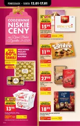 Gazetka promocyjna Biedronka - Gazetka - Gazetka - ważna od 19.01 do 19.01.2026 - strona 12 - produkty: Praliny, Lindor, Merci, Lindt, Baryłki