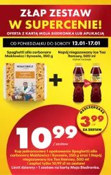 Gazetka promocyjna Biedronka - Gazetka - Gazetka - ważna od 19.01 do 19.01.2026 - strona 26 - produkty: Ice tea, Spaghetti, Napój niegazowany, Napój