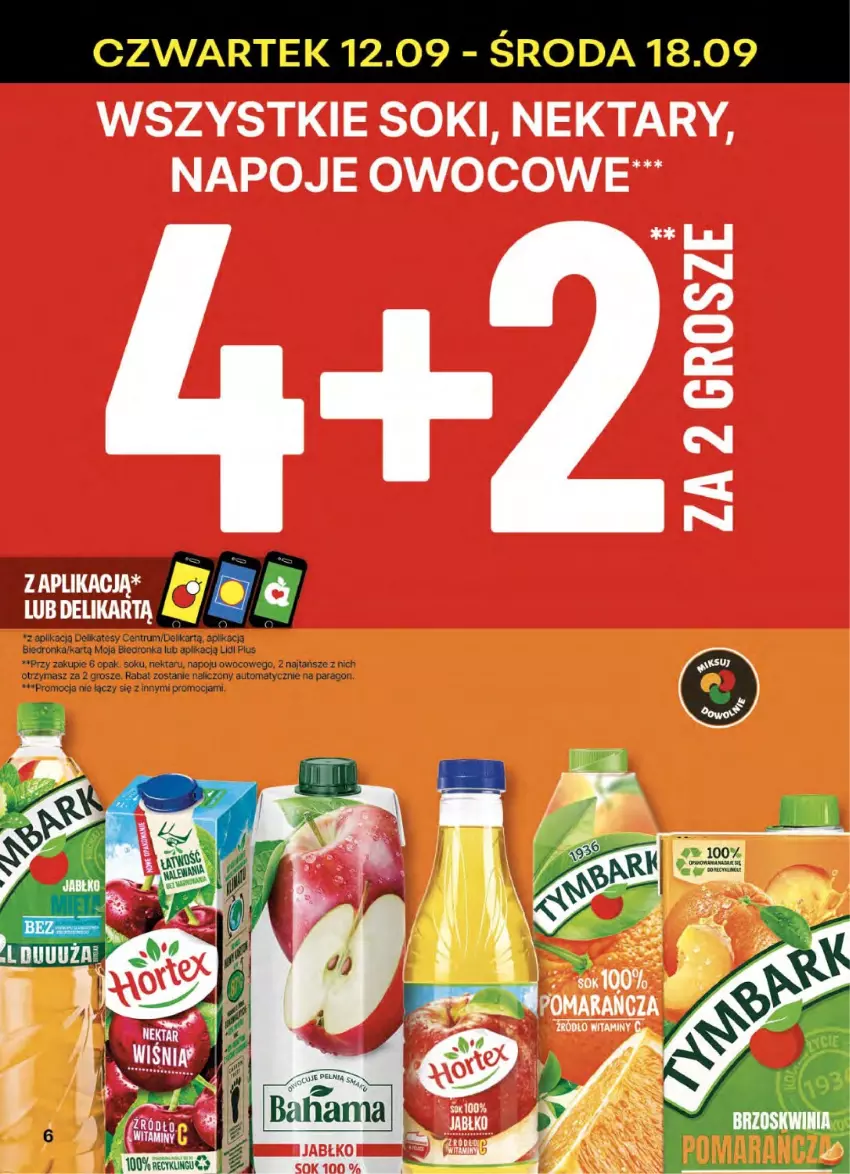 Gazetka promocyjna Delikatesy Centrum - NOWA GAZETKA Delikatesy Centrum od 12 września! 12-18.09.2024 - ważna 12.09 do 18.09.2024 - strona 6 - produkty: Napoje, Nektar, Rum, Sok