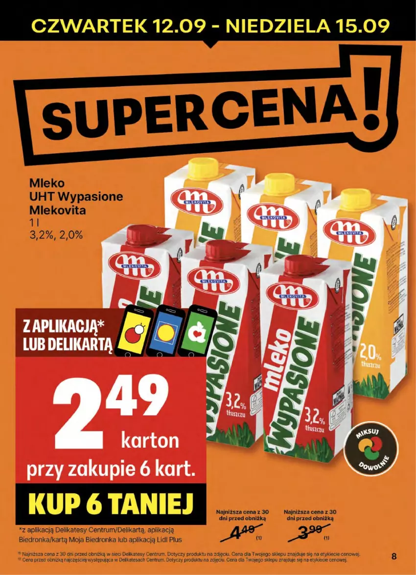 Gazetka promocyjna Delikatesy Centrum - NOWA GAZETKA Delikatesy Centrum od 12 września! 12-18.09.2024 - ważna 12.09 do 18.09.2024 - strona 8 - produkty: Mleko, Mlekovita, Rum