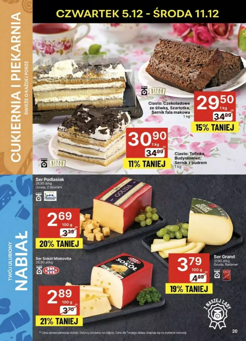 Gazetka promocyjna Delikatesy Centrum - ważna 05.12 do 11.12.2024 - strona 13 - produkty: Cukier, Fa, Inka, Por, Ser, Szarlotka