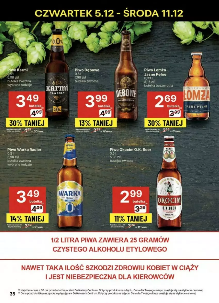 Gazetka promocyjna Delikatesy Centrum - ważna 05.12 do 11.12.2024 - strona 29 - produkty: Gra, Karmi, Piec, Piwa, Piwo, Rum