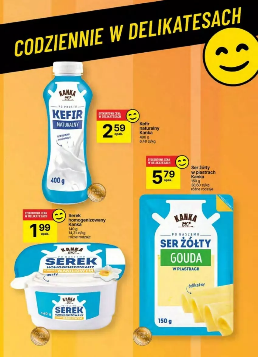 Gazetka promocyjna Delikatesy Centrum - ważna 05.12 do 11.12.2024 - strona 46 - produkty: Kefir, Kefir naturalny, O nas, Ser, Serek, Serek homogenizowany