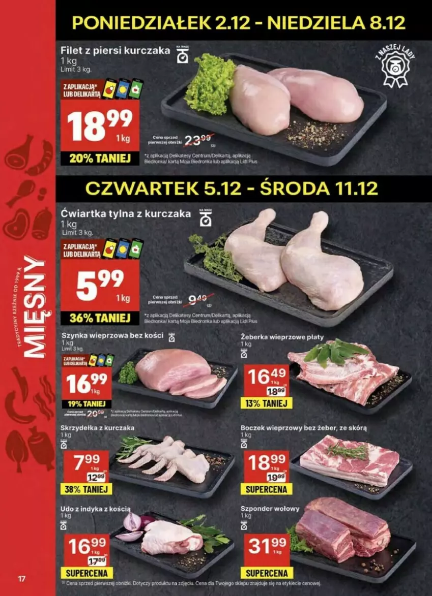 Gazetka promocyjna Delikatesy Centrum - ważna 05.12 do 11.12.2024 - strona 9 - produkty: Boczek, Boczek wieprzowy, Kurczak, Szynka, Szynka wieprzowa, Woda