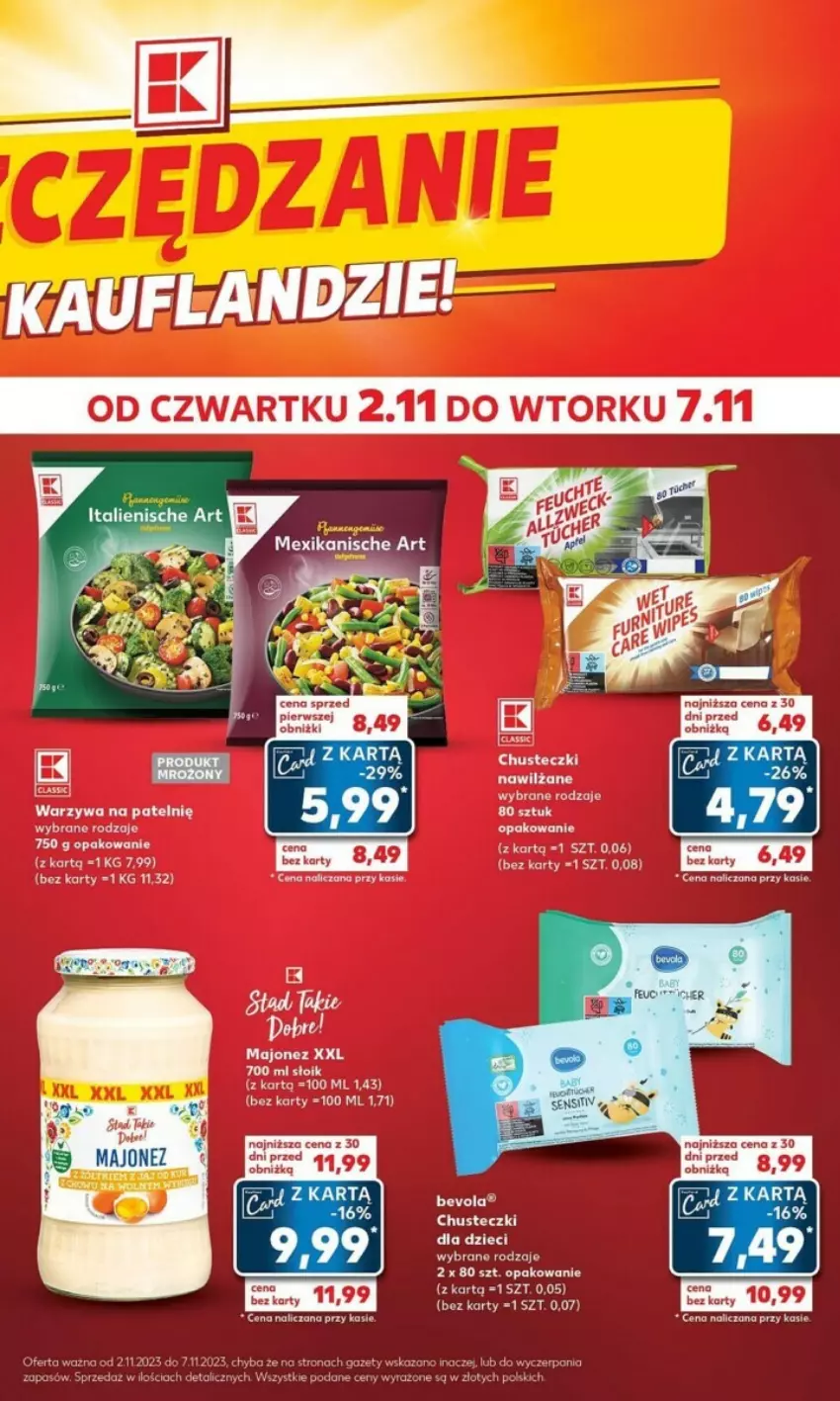 Gazetka promocyjna Kaufland - ważna 06.11 do 07.11.2023 - strona 16 - produkty: Chusteczki, Dzieci, Majonez, Warzywa, Wella