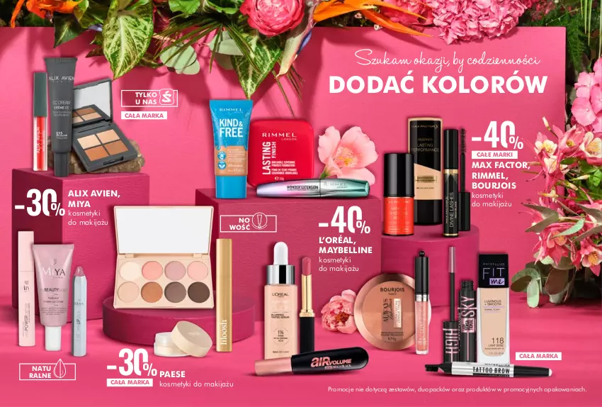 Gazetka promocyjna Super Pharm - Gazetka - ważna 23.06 do 13.07.2022 - strona 11 - produkty: Bell, Bourjois, Fa, L’Oréal, Makijaż, Max Factor, Maybelline, PAESE