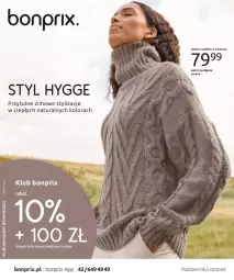 Gazetka promocyjna Bonprix - STYL HYGGE - Gazetka - ważna od 09.04 do 09.04.2024 - strona 1 - produkty: Sweter, Top, Koc