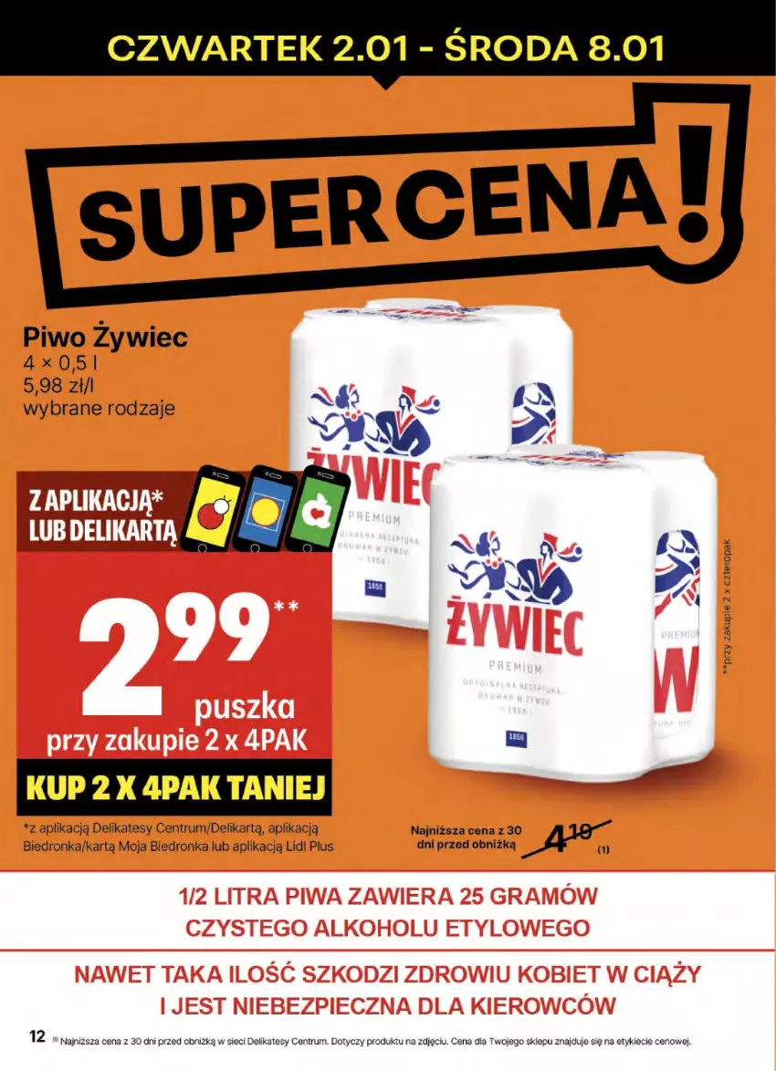 Gazetka promocyjna Delikatesy Centrum - NOWA GAZETKA Delikatesy Centrum od 2 stycznia! 2-8.01.2024 - ważna 02.01 do 08.01.2025 - strona 12 - produkty: Piwo, Rum