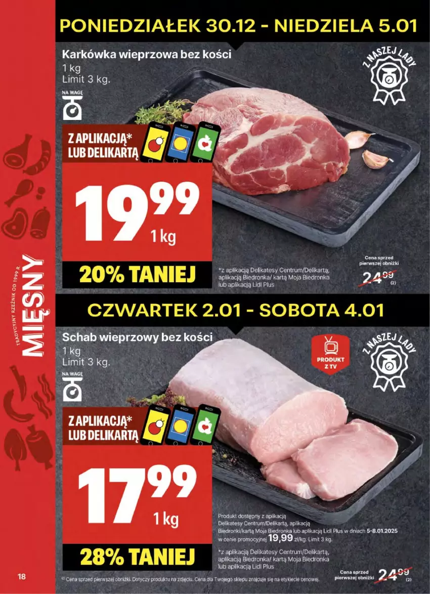 Gazetka promocyjna Delikatesy Centrum - NOWA GAZETKA Delikatesy Centrum od 2 stycznia! 2-8.01.2024 - ważna 02.01 do 08.01.2025 - strona 18 - produkty: Bosch, Karkówka wieprzowa, Rum, Schab wieprzowy