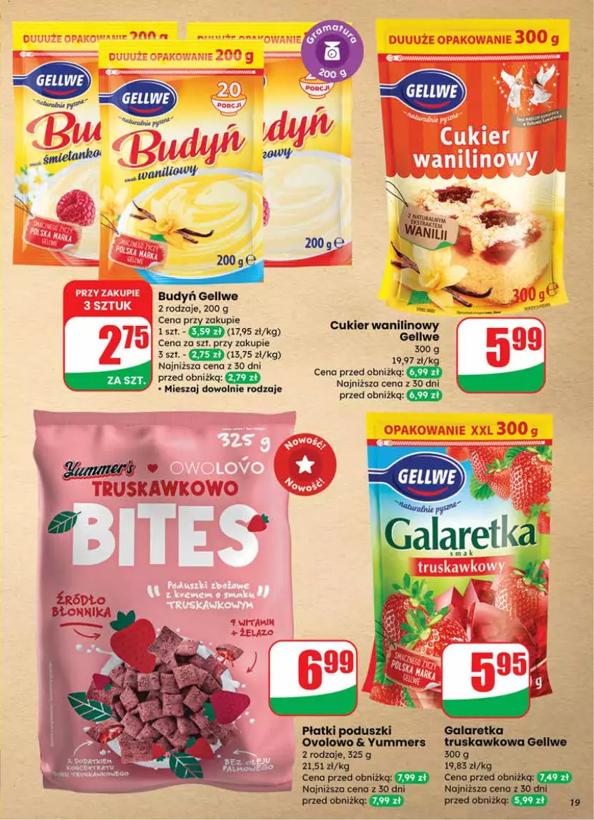 Gazetka promocyjna Dino - Gazetka 12 / 2026 - ważna 18.03 do 24.03.2026 - strona 19 - produkty: Budyń, Cukier, Gala, Galaretka