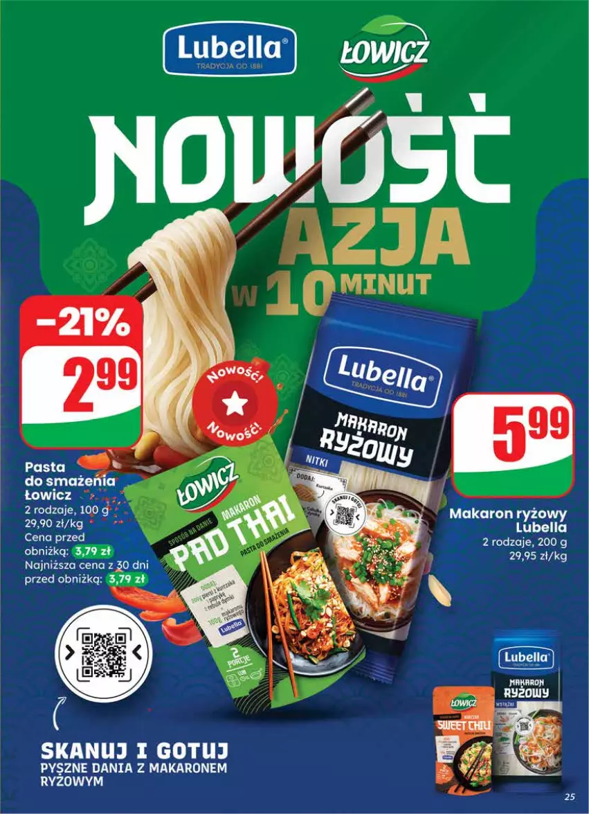 Gazetka promocyjna Dino - Gazetka 12 / 2026 - ważna 18.03 do 24.03.2026 - strona 25 - produkty: Bell, Bella, Lubella, Makaron, Praska, Ryż