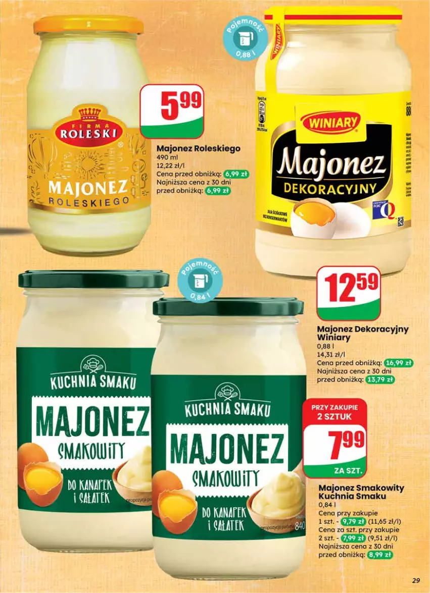 Gazetka promocyjna Dino - Gazetka 12 / 2026 - ważna 18.03 do 24.03.2026 - strona 29 - produkty: Kuchnia, Majonez, Winiary