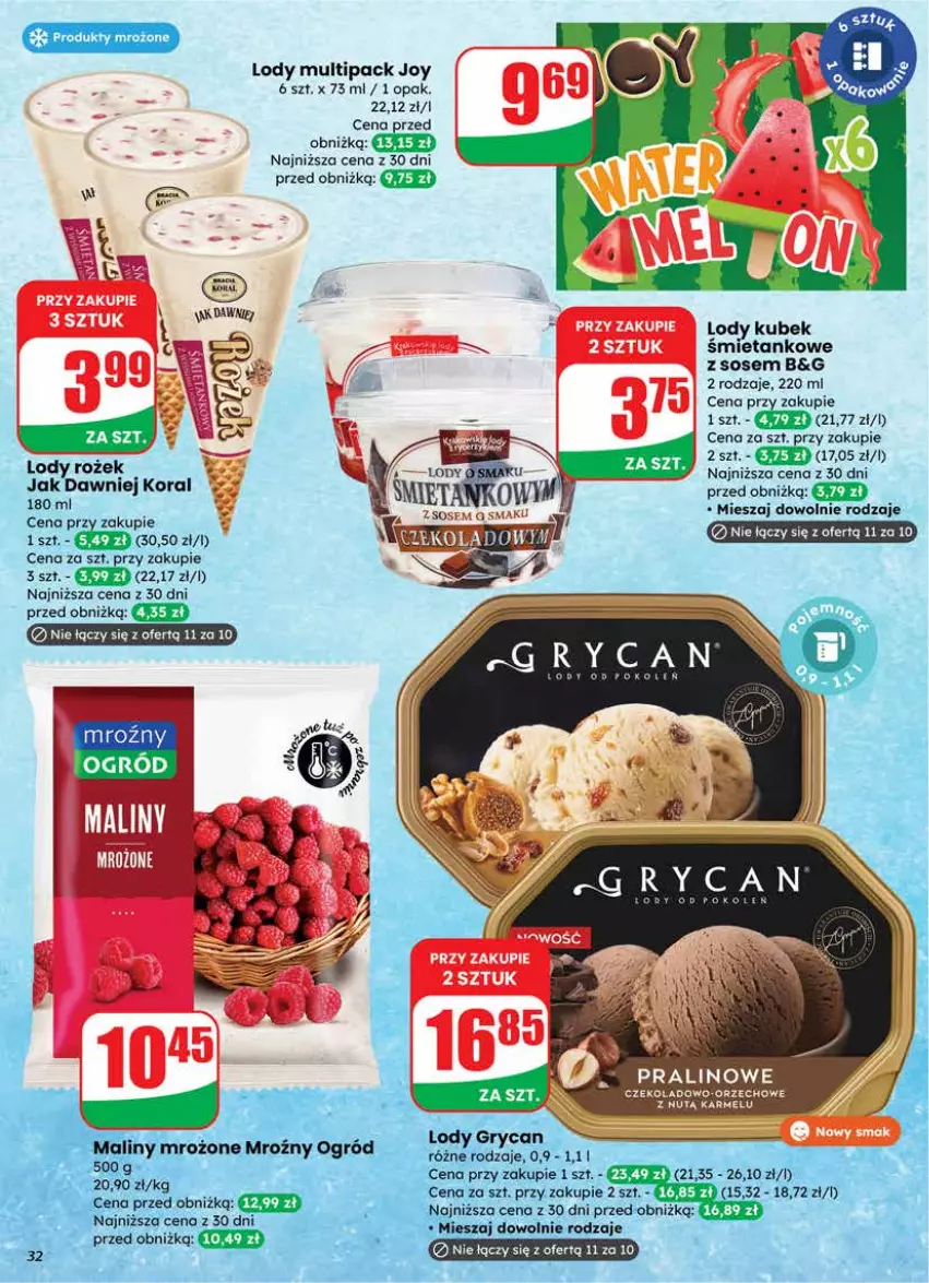 Gazetka promocyjna Dino - Gazetka 12 / 2026 - ważna 18.03 do 24.03.2026 - strona 32 - produkty: Gry, Kubek, Lody, Produkty mrożone, Sos