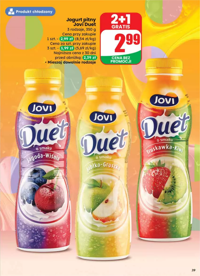 Gazetka promocyjna Dino - Gazetka 12 / 2026 - ważna 18.03 do 24.03.2026 - strona 39 - produkty: Jogurt, Jogurt pitny