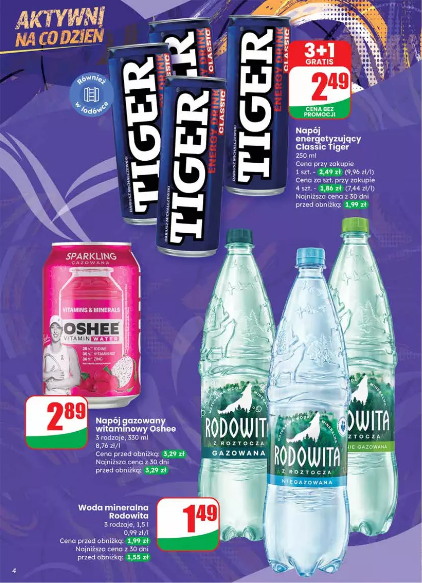 Gazetka promocyjna Dino - Gazetka 12 / 2026 - ważna 18.03 do 24.03.2026 - strona 4 - produkty: Gra, Oshee, Woda, Woda mineralna