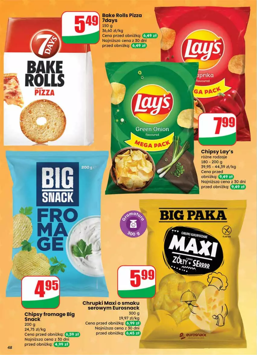 Gazetka promocyjna Dino - Gazetka 12 / 2026 - ważna 18.03 do 24.03.2026 - strona 48 - produkty: Bake Rolls, Chipsy, Pizza