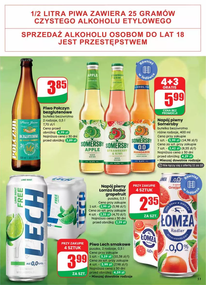 Gazetka promocyjna Dino - Gazetka 12 / 2026 - ważna 18.03 do 24.03.2026 - strona 51 - produkty: Gra, Kiwi, Napój, Piwo, Ser, Somersby