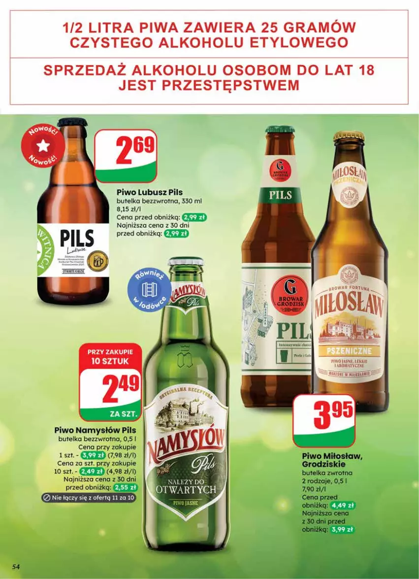Gazetka promocyjna Dino - Gazetka 12 / 2026 - ważna 18.03 do 24.03.2026 - strona 54 - produkty: Gra, Namysłów, Piwa, Piwo