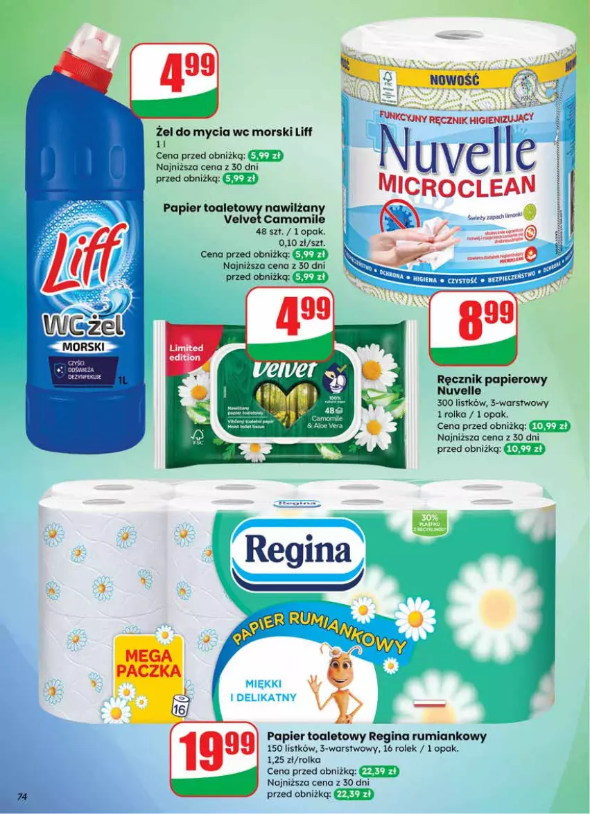 Gazetka promocyjna Dino - Gazetka 12 / 2026 - ważna 18.03 do 24.03.2026 - strona 74 - produkty: Gin, Papier, Papier toaletowy, Ręcznik, Rum, Velvet