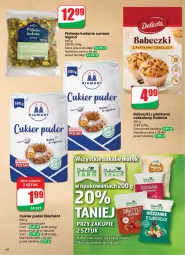 Gazetka promocyjna Dino - Gazetka 12 / 2026 - Gazetka - ważna od 24.03 do 24.03.2026 - strona 20 - produkty: Pistacje, Cukier puder, Cukier, Diamant, Puder, Delecta, Babeczki, Fa